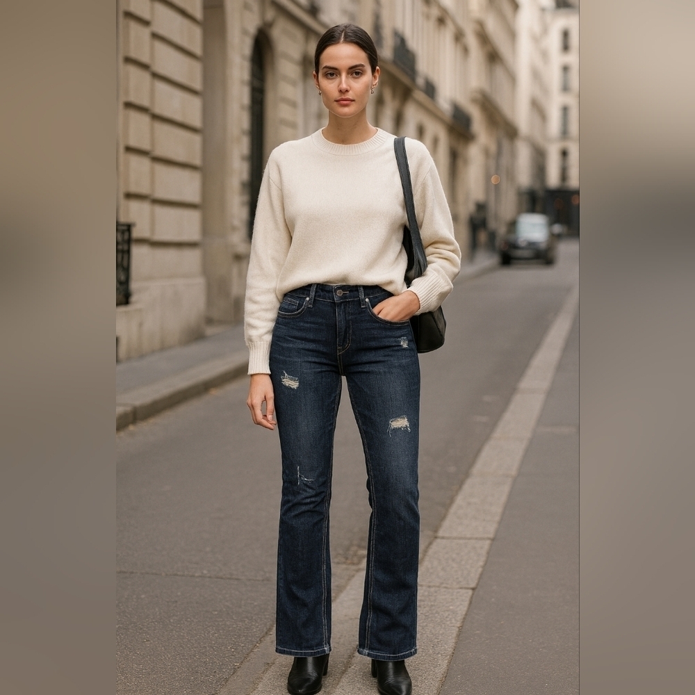 L.A IDOL JEANS RHINESTONES DENIM